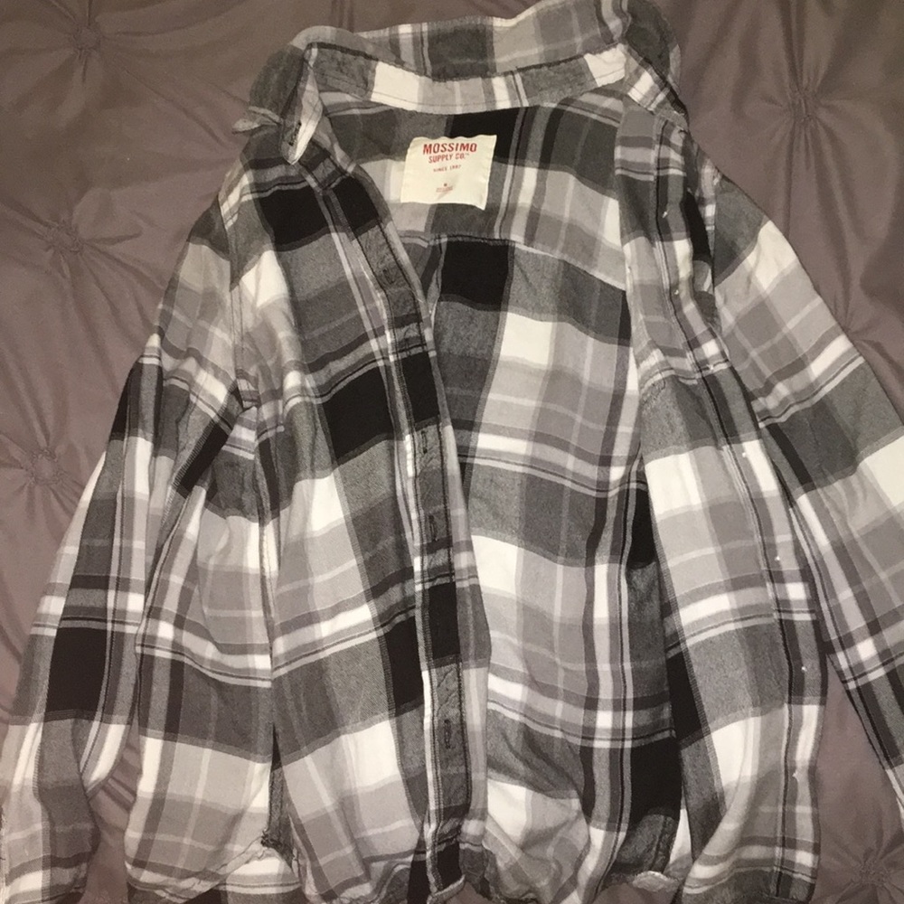 Black and white flannel